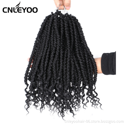 New Spring Senegalese Crochet Hair 12 Inch Curly End Senegalese Twist Crochet Braids For Women